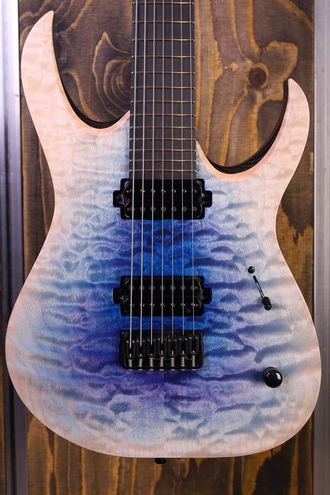 Mayones Duvell Elite 7 Blue White Burst Satin