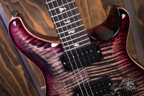 PRS Wood Library Custom 24 "Floyd" Charcoal Purpleburst