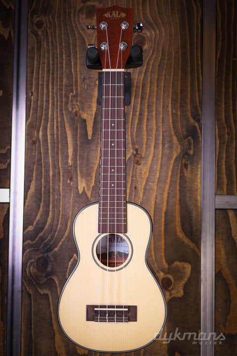 Kala Soprano Ukulele Solid Top Spruce Gloss Long