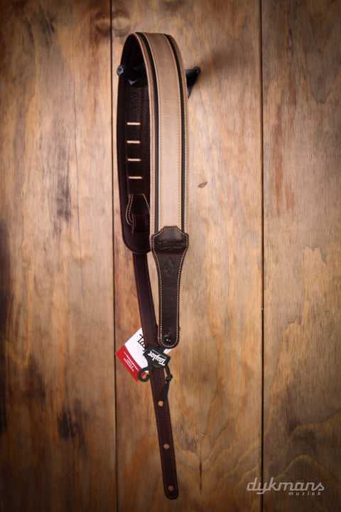 Taylor Reflections strap, light spruce/ebony, 2.5”