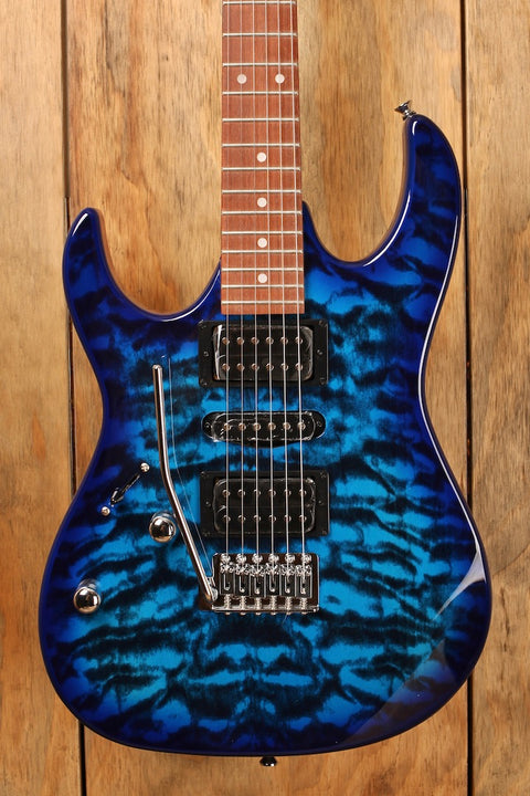 Ibanez GRX70QAL Transparent Blue Burst (Left Handed)