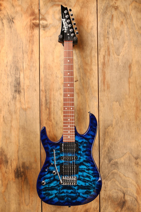 Ibanez GRX70QAL Transparent Blue Burst (Left Handed)