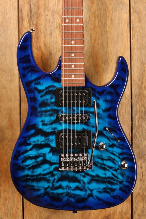 Ibanez GRX70QA Transparent Blue Burst