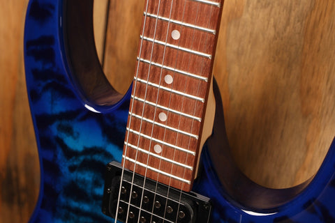 Ibanez GRX70QA Transparent Blue Burst