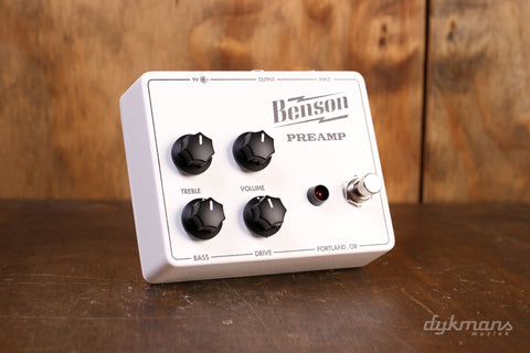 Benson Preamp Pedal (Boost/Overdrive) Tuxedo White